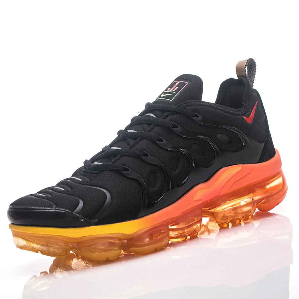 Nike Men’s Air Vapormax Plus “Fresh” Black With Orange Yellow - Sneakito