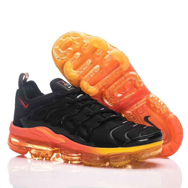 Nike Men’s Air Vapormax Plus “Fresh” Black With Orange Yellow - Sneakito